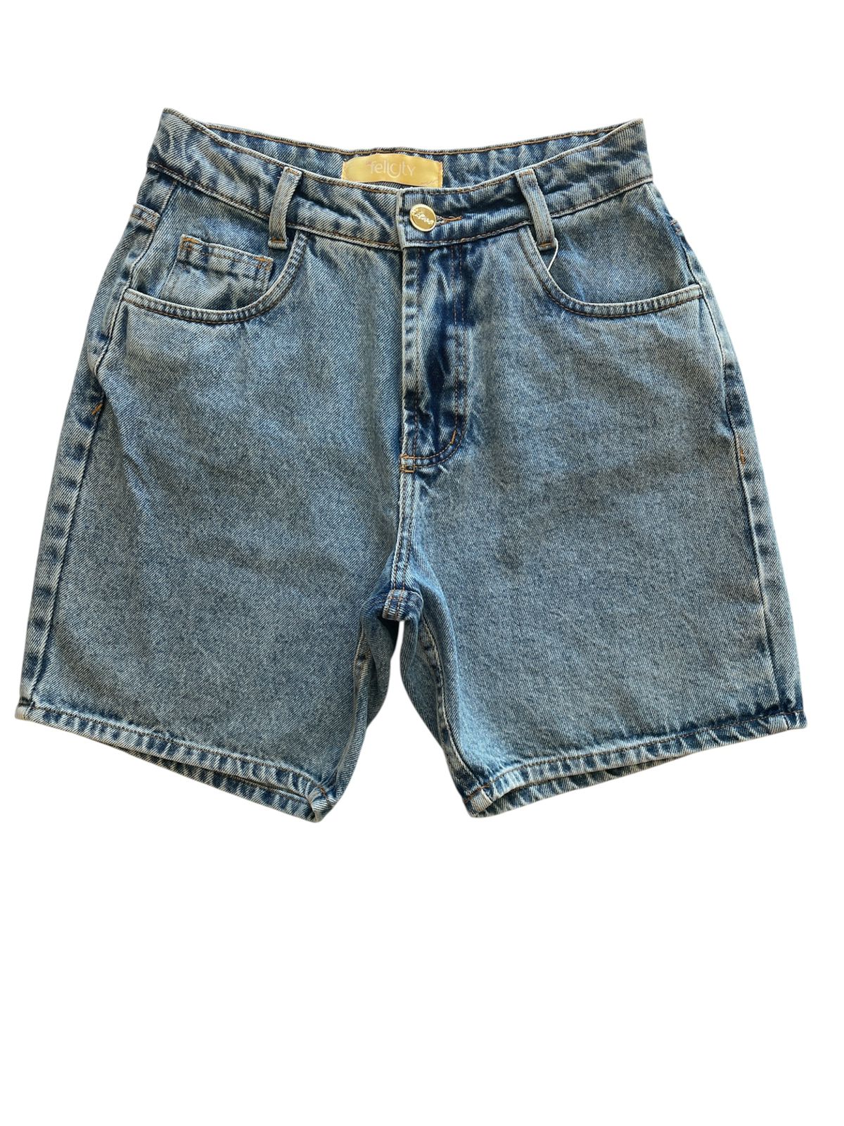 Bermuda Jeans Feminina Tradicional