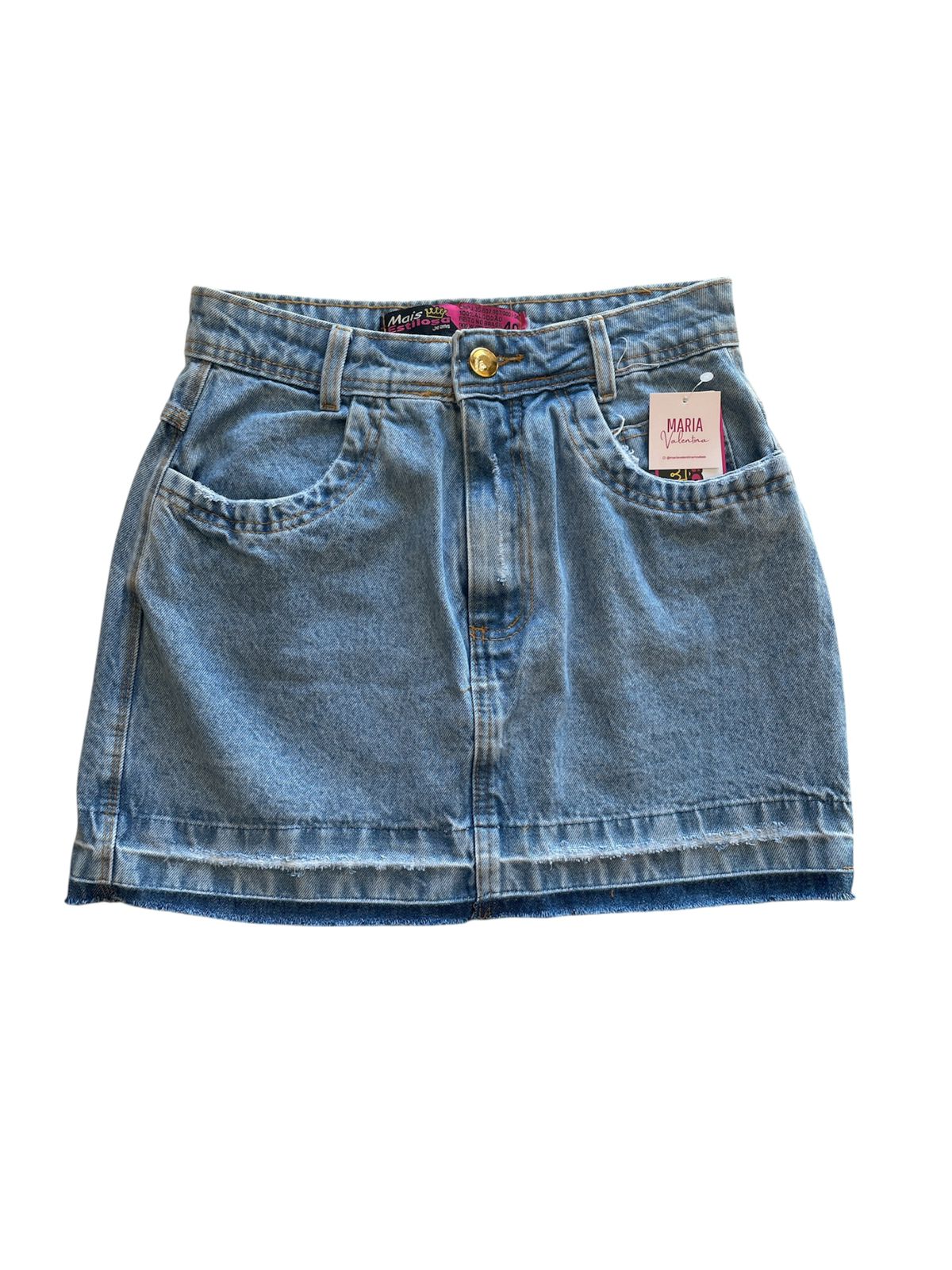 Saia Jeans Azul Clara