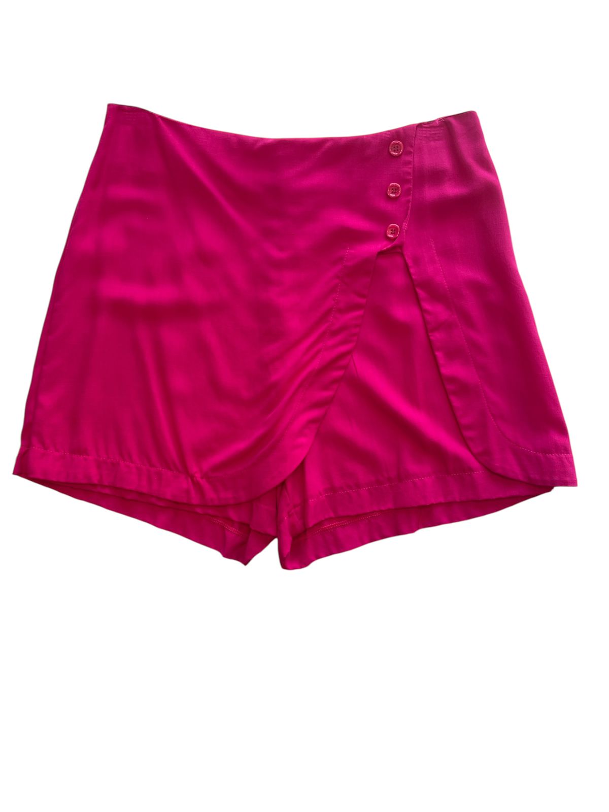 Short Pink Transpassado com Botões