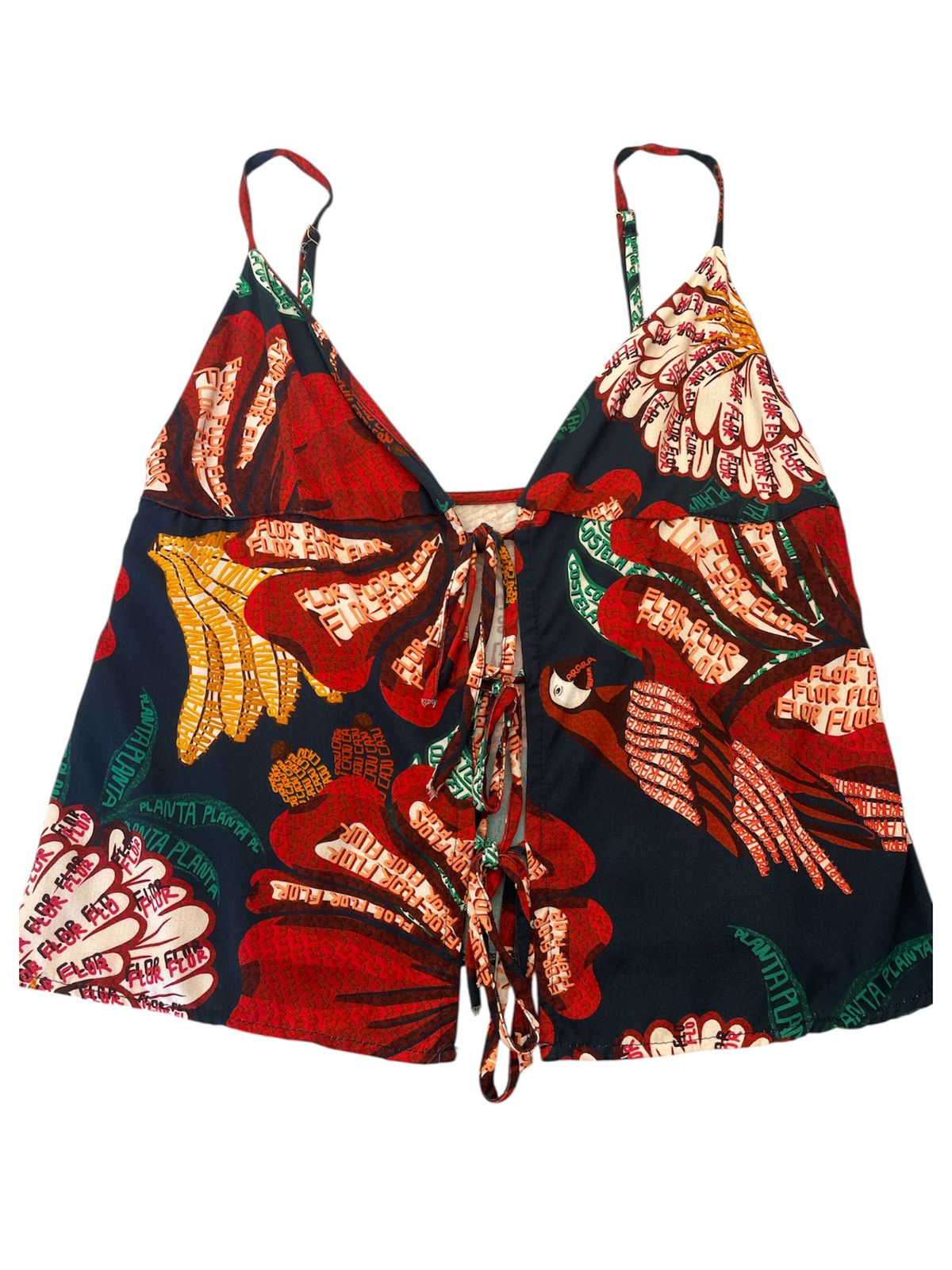 Blusa com amarração frontal