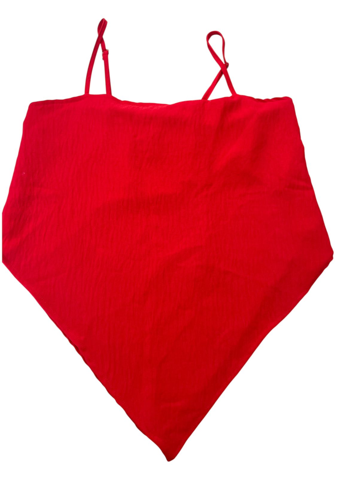 Cropped lenço vermelho