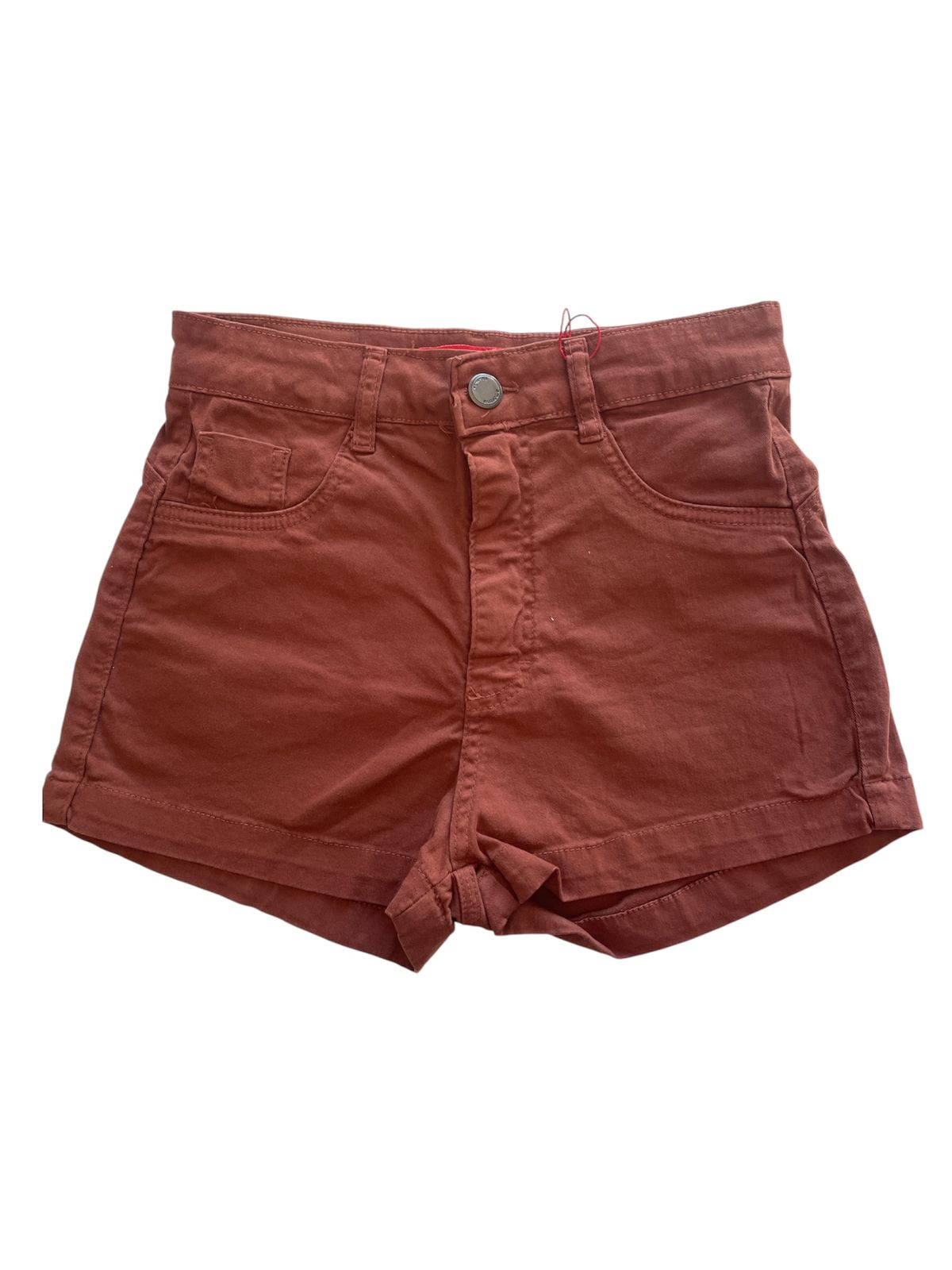 Shorts Jeans Terracota Básico