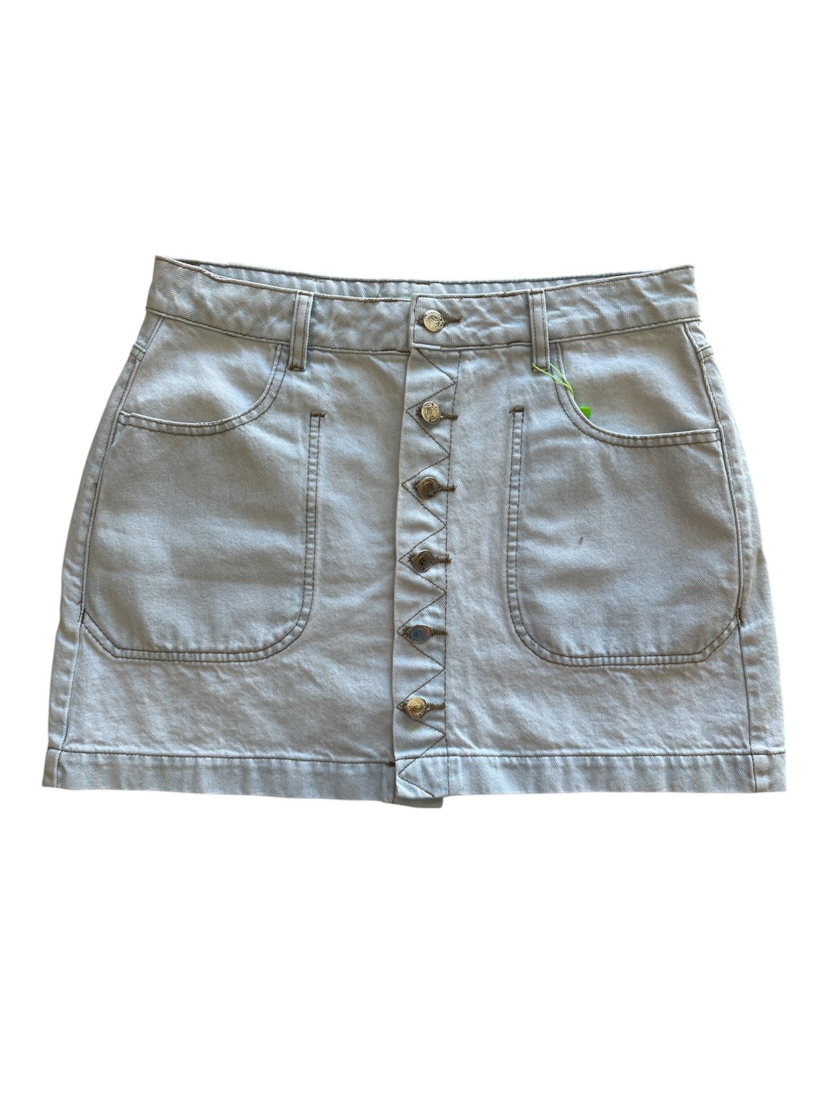 Saia Jeans Botões Frontais